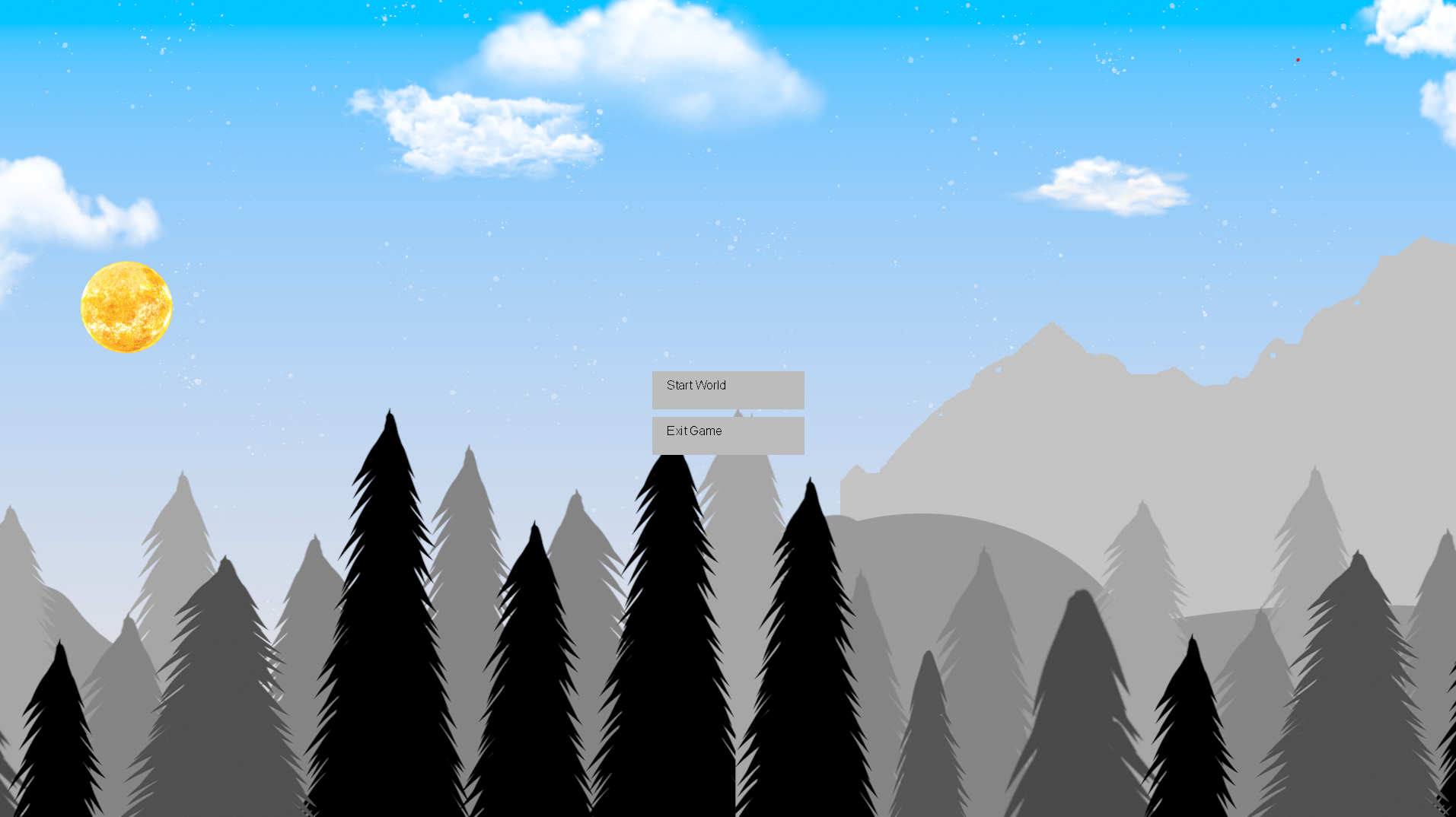 Starting screen is in place